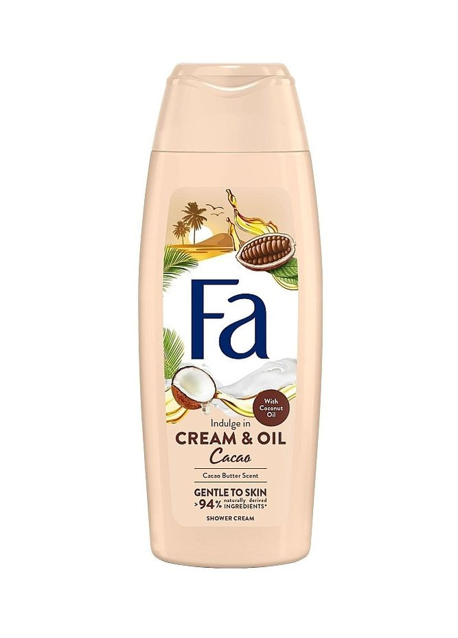 Гель Крем для душа Женский indulge Cream&Oil Cacao Butter Scent Coconut Oil Shower Cream Фа экстракт кокосового масла 400мл Fa (340461882)