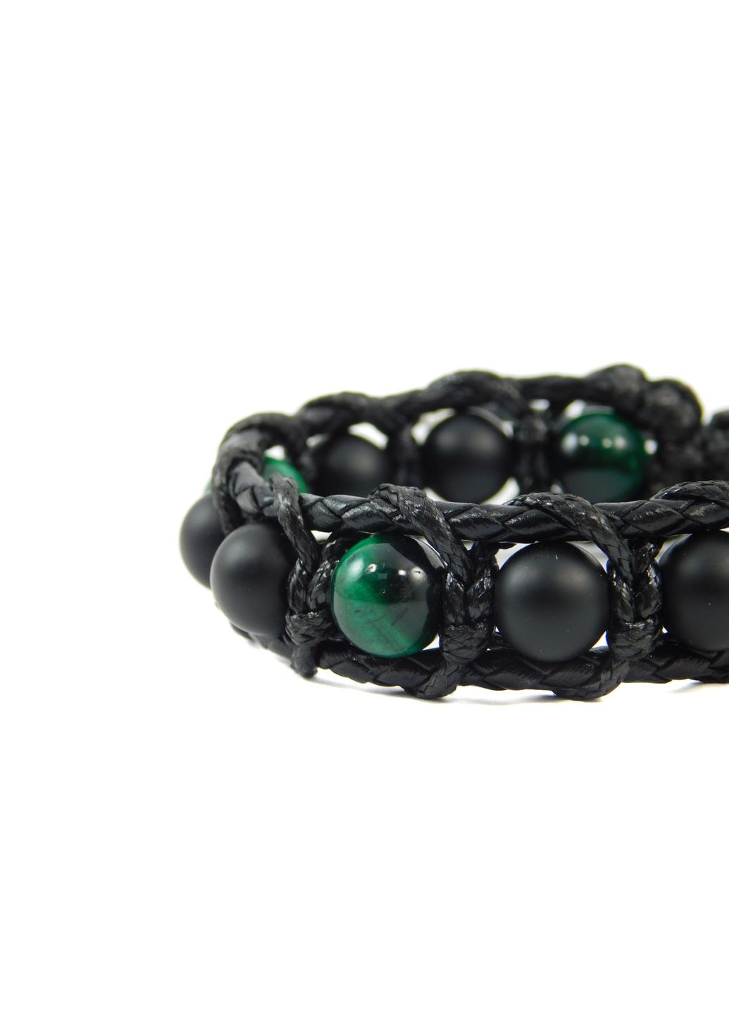 Браслет шкіра "Арест" Котяче око, Шунгіт 15 Fursa fashion (322313969)