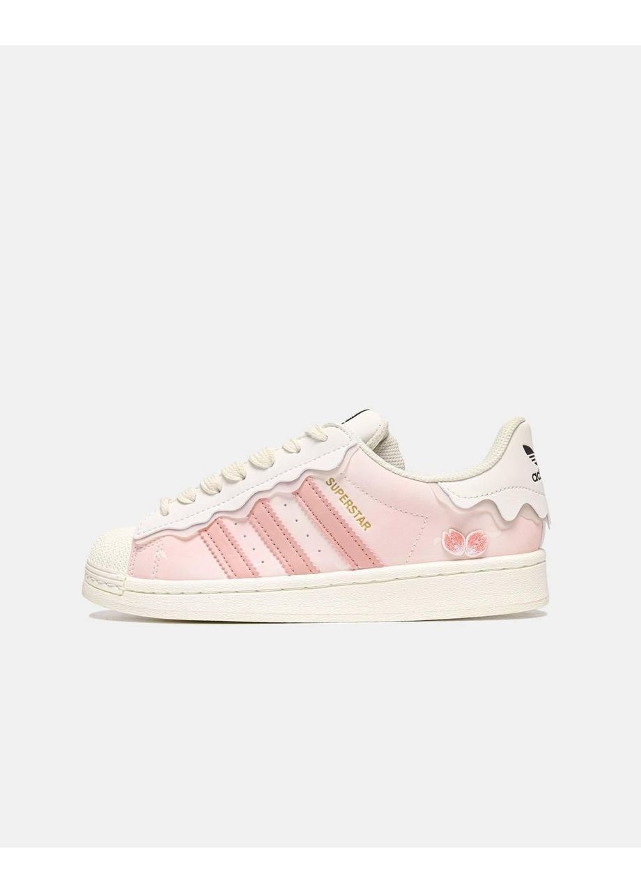 КРОСІВКИ ЖІНОЧІ ADIDAS SUPERSTAR CAPPUCCINO АДІДАС СУПЕРСТАР No Brand білі демісезони (368854978)