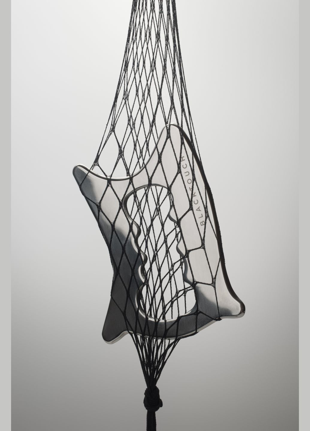 Подарунковий набір Сталевий шкребок гуа-ша для тіла та Антицелюлітна олія BlackTouch (341327032)