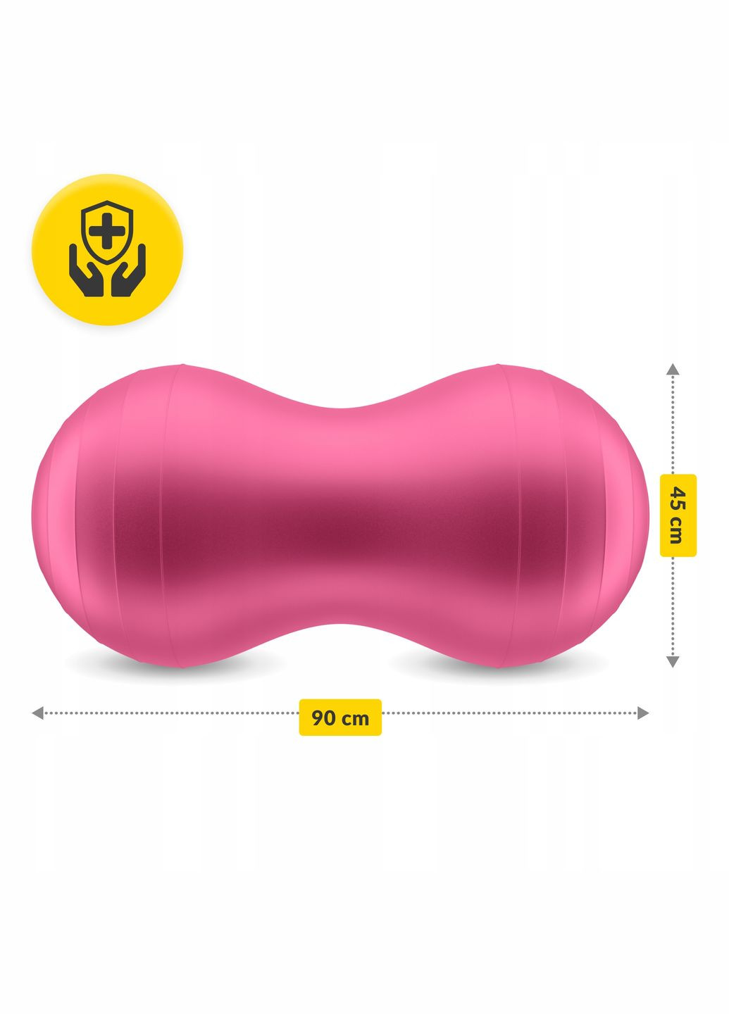 Мяч для фитнеса (арахис) Air Ball Peanut 45 x 90 см Anti-Burst Pink () 4FIZJO P-5907739318565 (345710419)