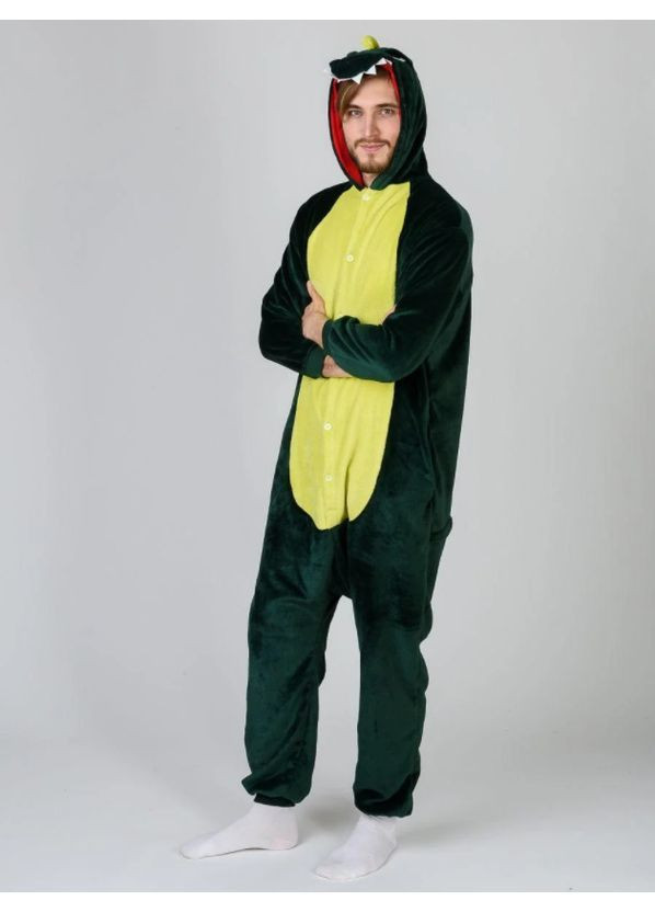 Піжама кігурумі Зелений дракон (динозавр) XL (175-185 см) Jamboo (369669399)