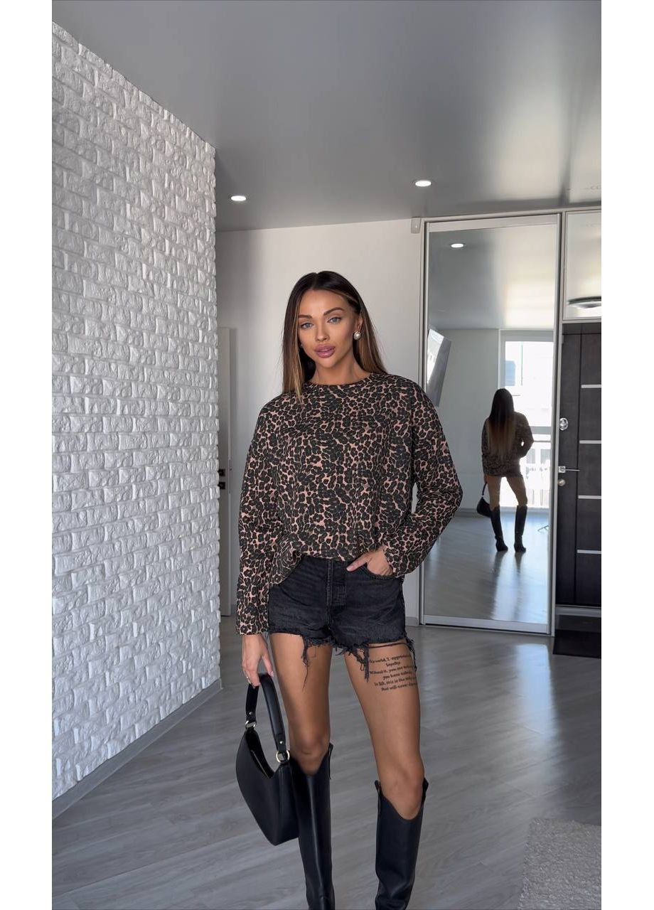 Лонгслив в принт Лео Osoblyva (362916319)