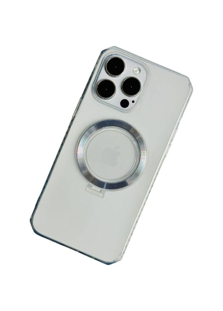 Чохол Octagon Matte Rhombus Side Case with MagSafe для iPhone 15 Plus Silver No Brand (319336016)