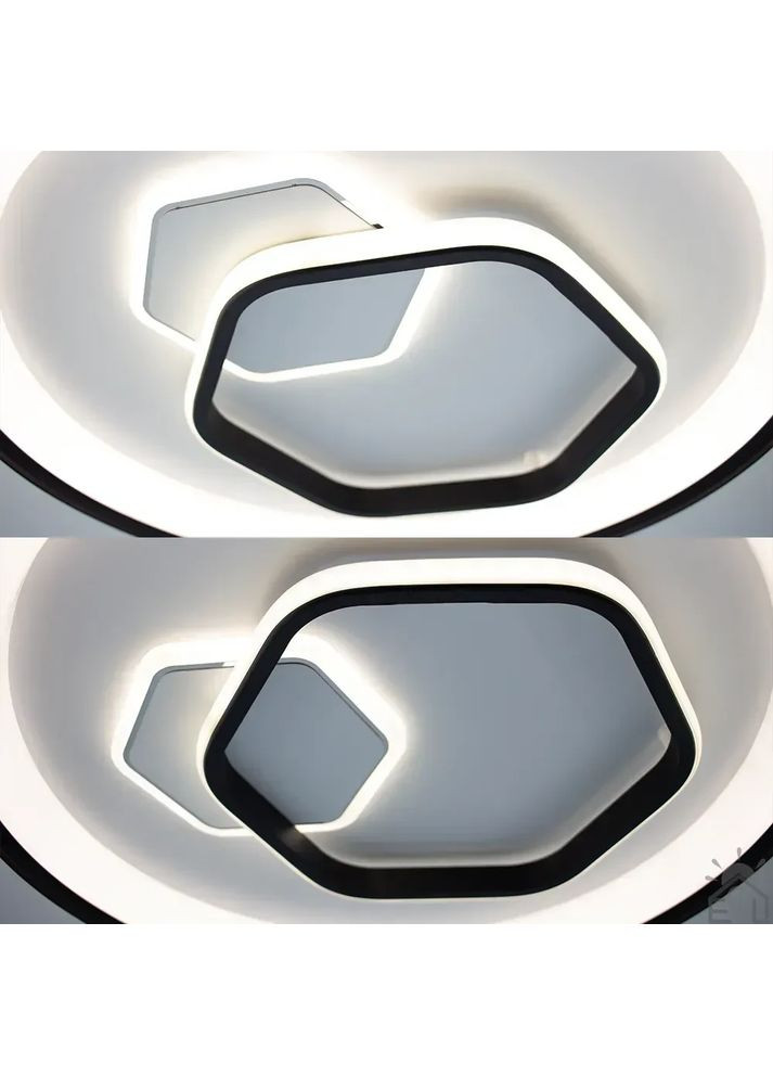 Люстра керована світлодіодна LORA H 80 Вт 480x65 мм Чорний ESLLSE (365650641)