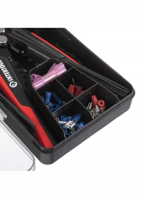 Съемник изоляции автоматический 200мм, с набором обжимных клемм, STORM HT-7024 Intertool (373394736)