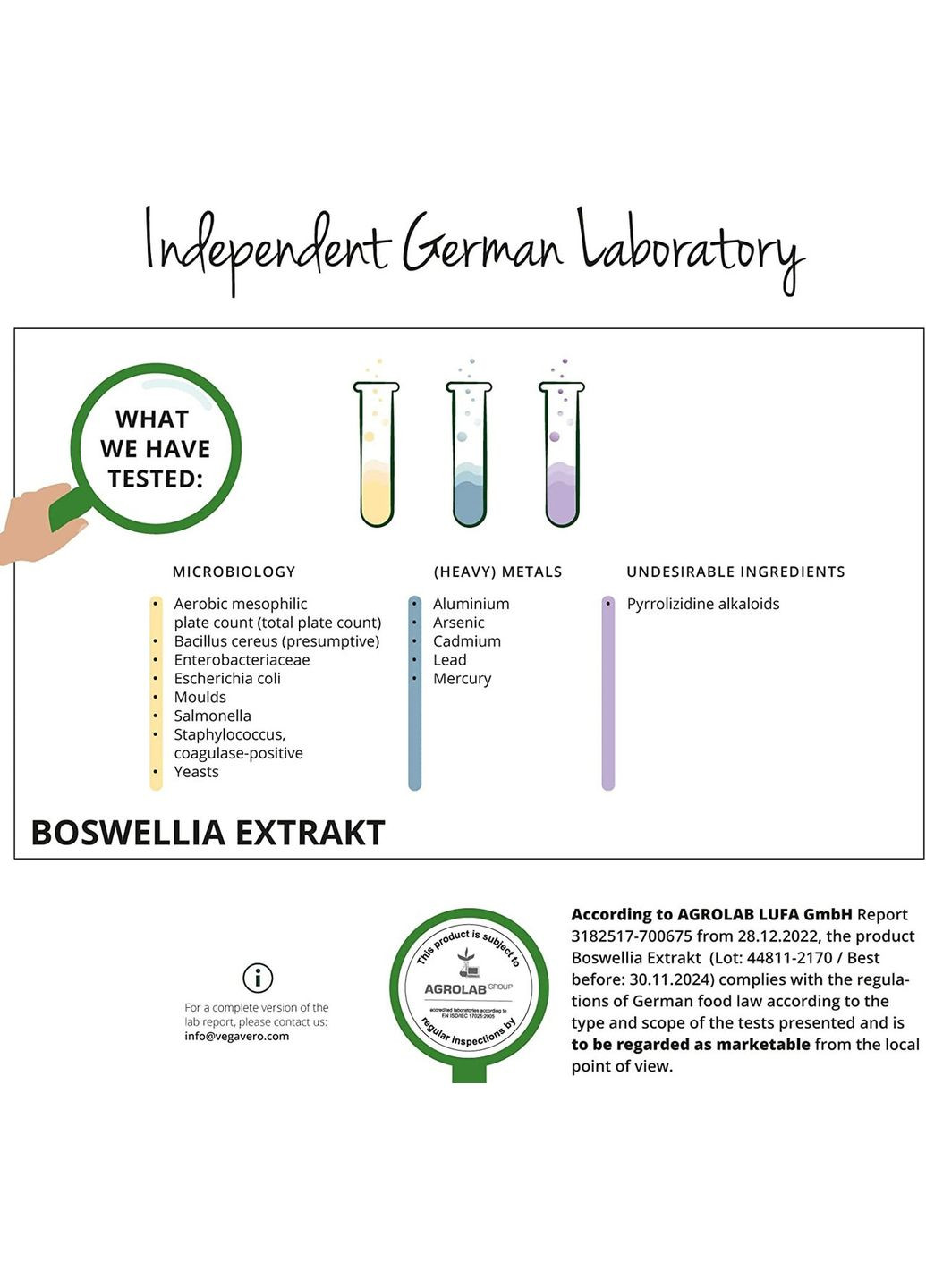 Ладан 500 мг ® 120 капсул Vegavero (299717709)