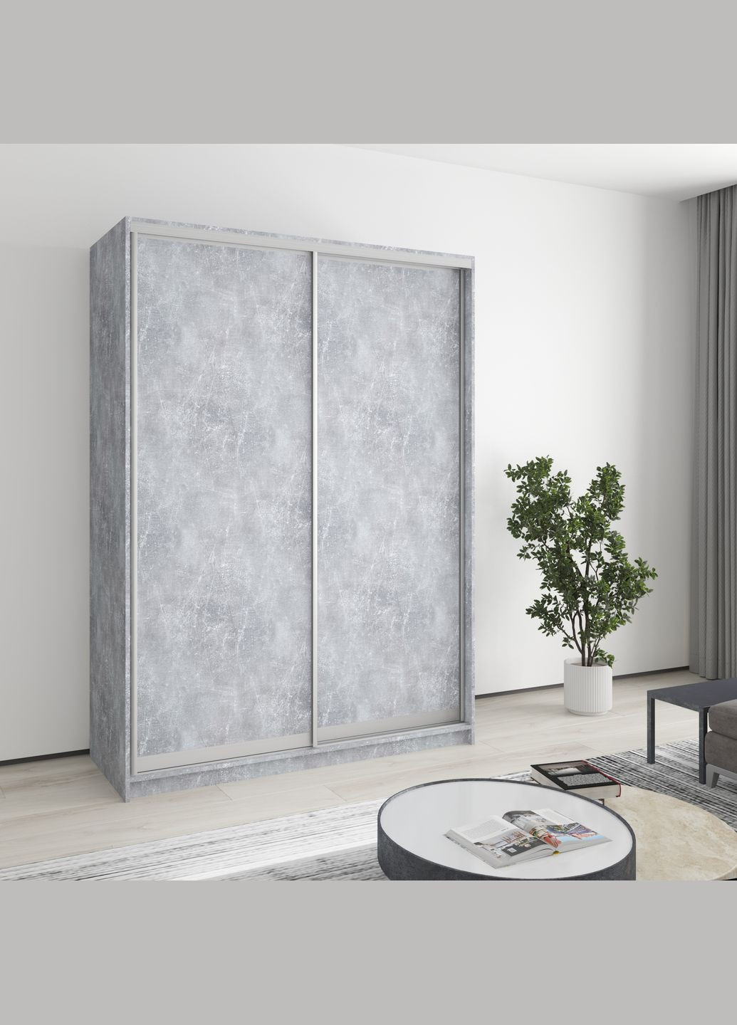 Шкаф-купе двухдверный Комбо AL 2ДСП 150x60x210 см (MBS-2714) MebelStar (346289117)