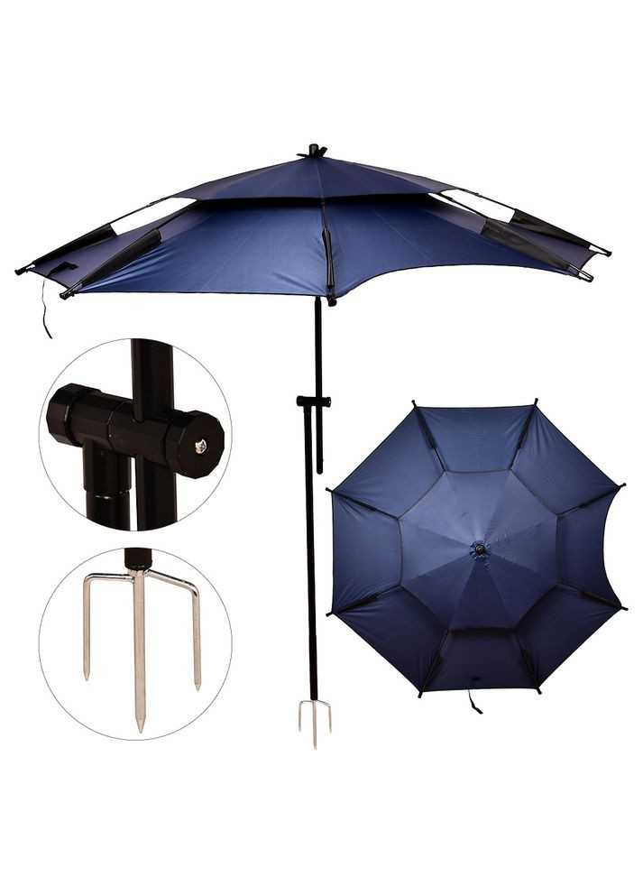 Парасолька садова регульована антивітер з нахилом 2м Home (352165774)