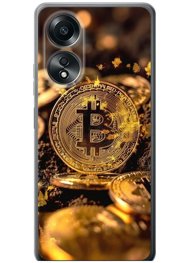 Силіконовий чохол 'Золота лихоманка біткойна' для Endorphone Oppo A58 4G (289531126)