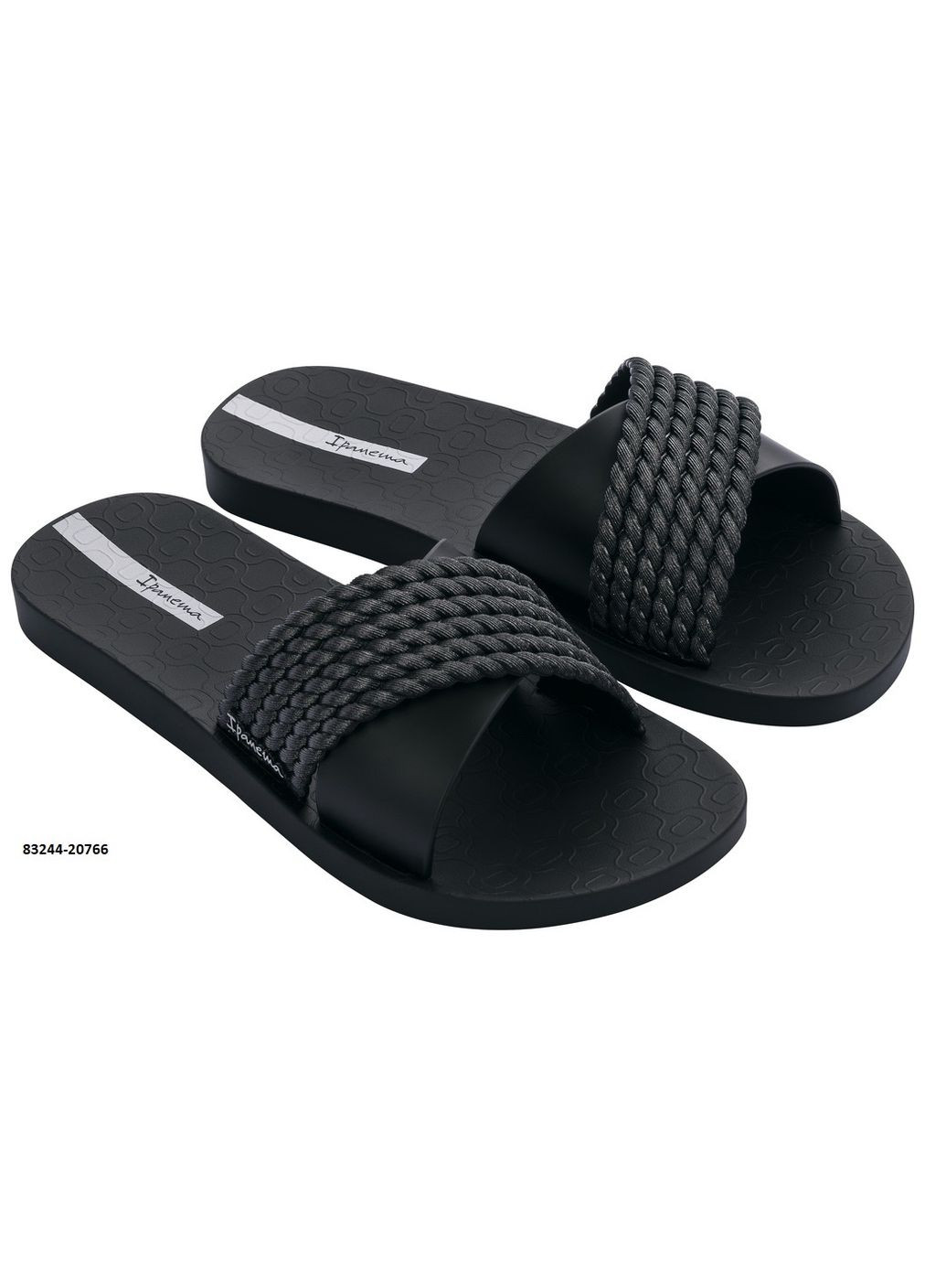 Черные женские шлепанцы Ipanema