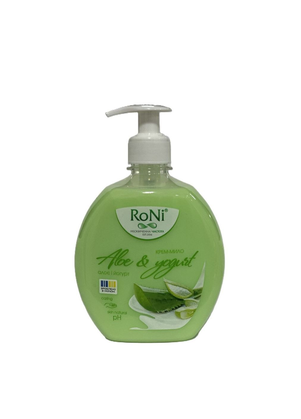 ✅✅✅"" Крем мило Aloe & Yogurt з гліцерином 0,45л (з дозатором) RoNi (362218390)
