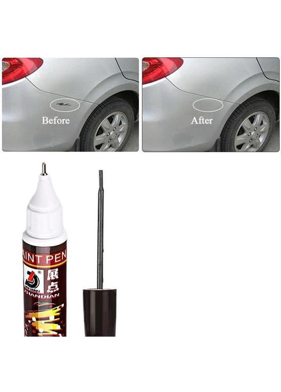 Олівець фарба реставраційний ZHANDIAN фарба для видалення подряпин на кузові авто 523 Light світло сірий (R051170-523) Silver (317188991)