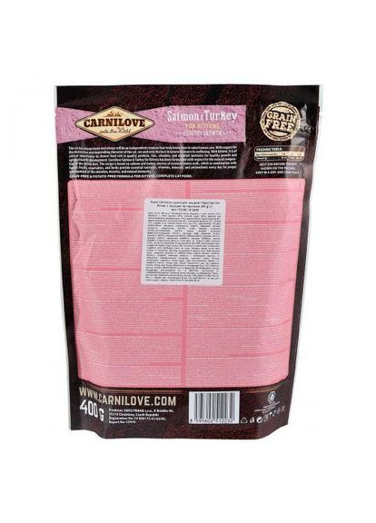 Сухой корм Cat Salmon & Turkey для котят, лосось и индейка, 400 г Carnilove (322875047)