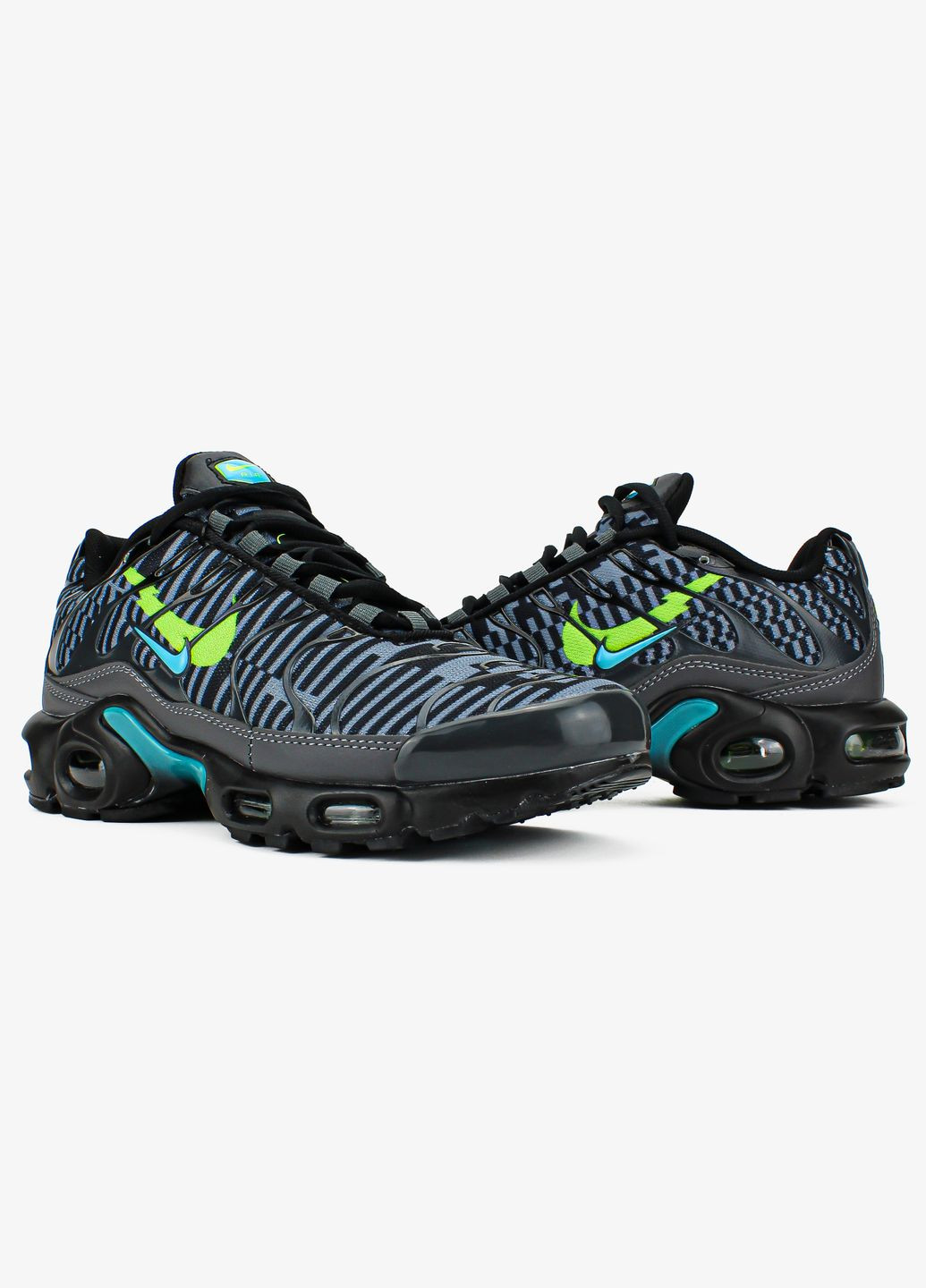 Сірі всесезон кросівки чоловічі nike air max tn plus drift black gray | найк аір макс тн чорні сірі No Brand