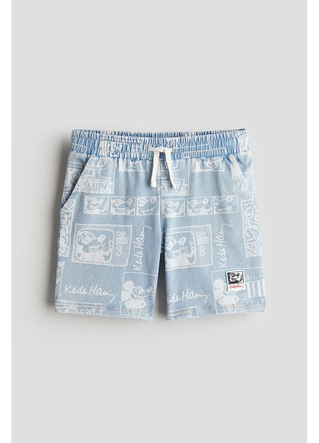 ШОРТЫ С ПРИНТОМ для мальчика голубые 134/140см(8-10р) H&M (363236802)