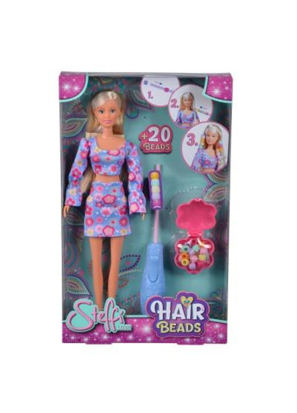 Кукольный набор Штеффи "Прическа с ожерельем" с аксессуарами, 3+, артикул 573 3652 Steffi & Evi Love (335401100)