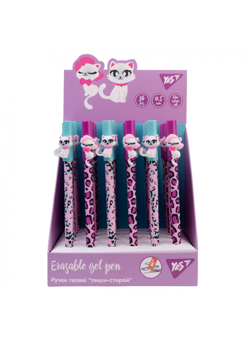 Ручка гелевая пиши-стирай Sweety cat 420373 0,5 мм синяя Yes (342716792)