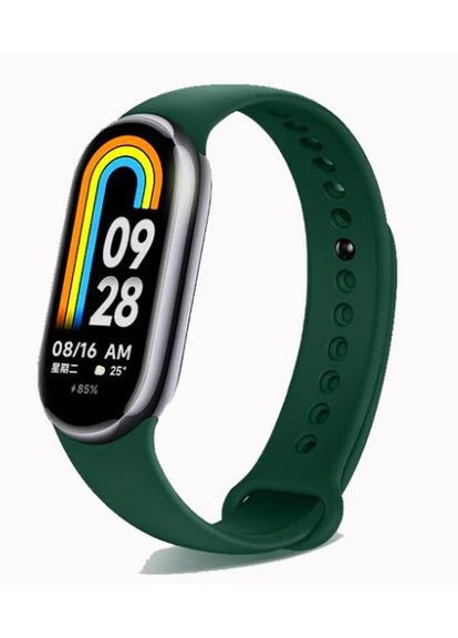 Силиконовый ремешок для Xiaomi Mi Smart Band 8 Dark Green (709384) BeCover (368679964)
