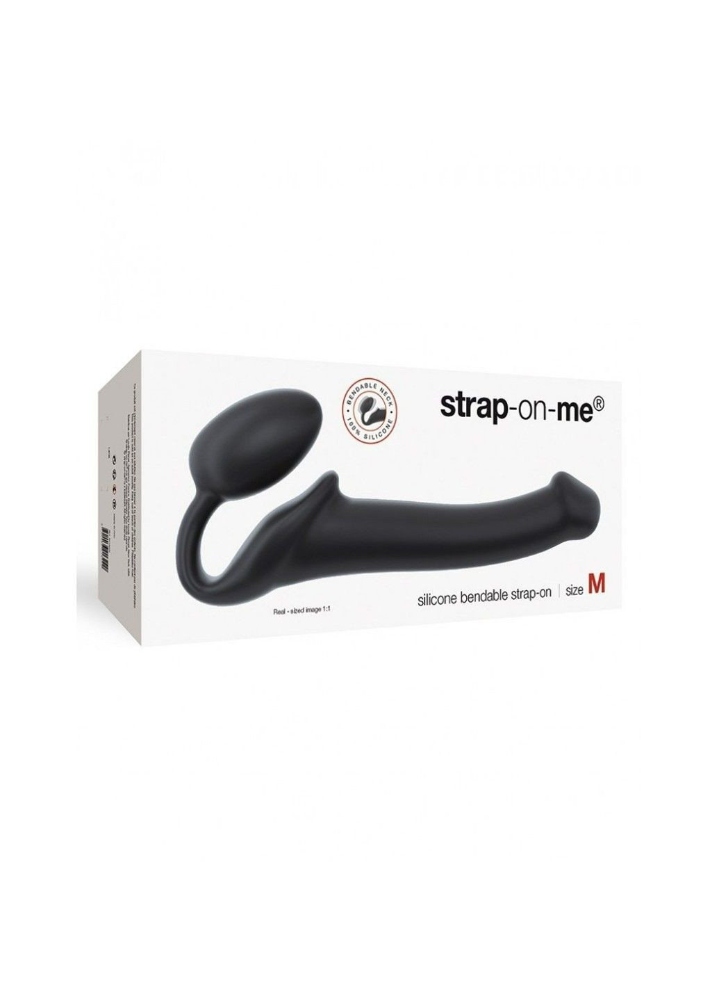 Безремневый страпон черный, размер М Strap On Me-Strapless Strap-On Strap-On-Me (289783305)