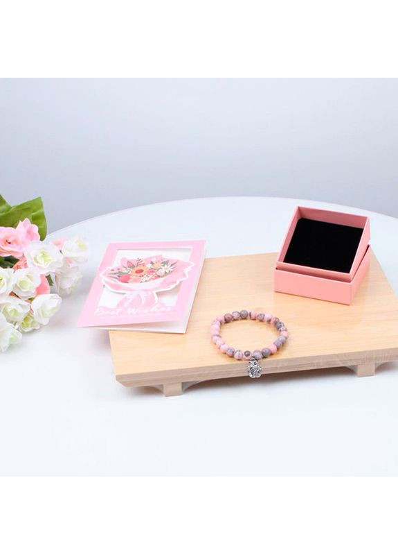 Подарунковий набір Spa Gift Basket Set 01 Pink 8 предметів термосклянка мило-свічка браслет 15 шт. Lesko (371478654)