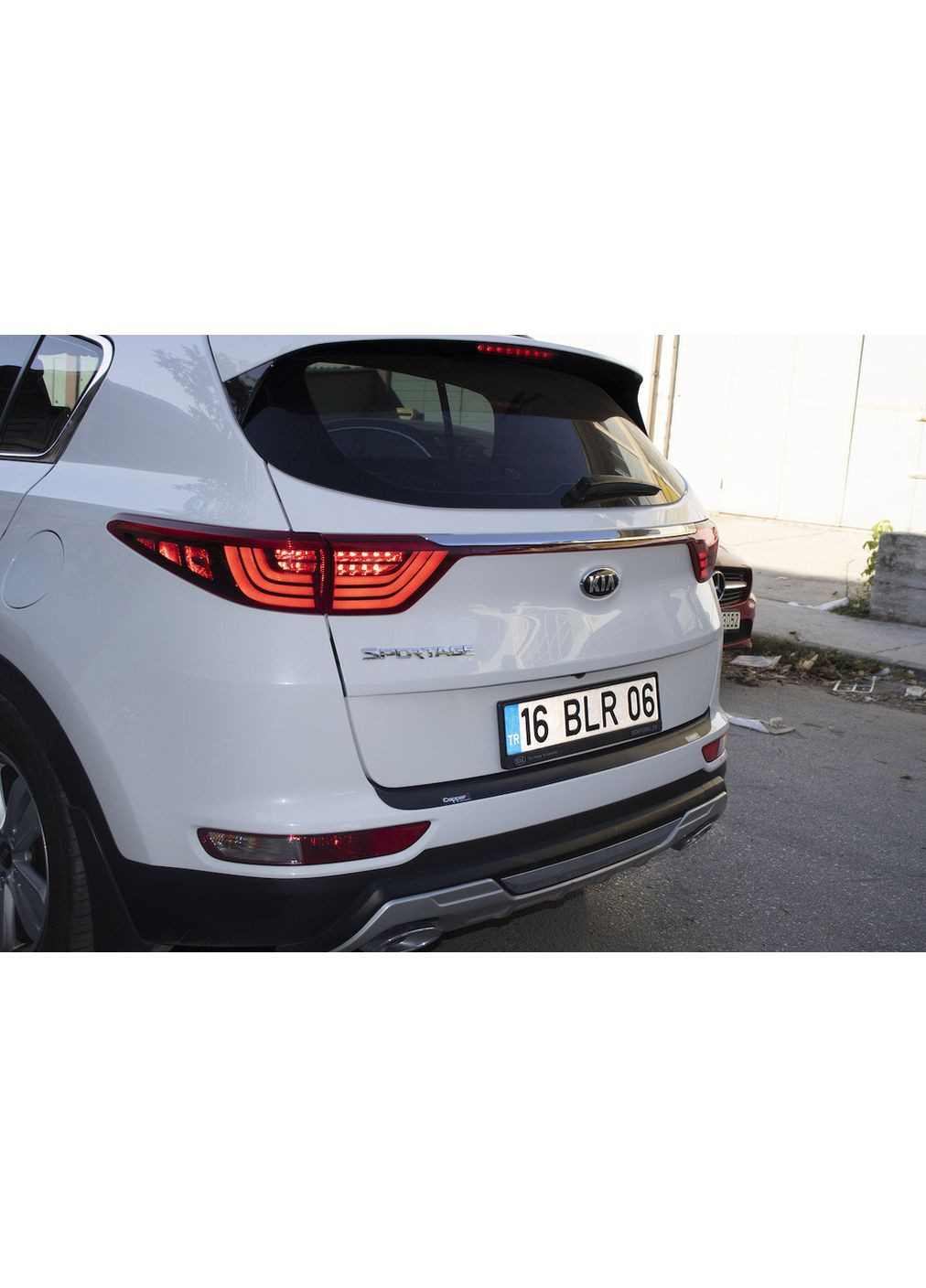 Накладка на задній бампер EuroCap 2015-2018 ( ) для Kia Sportage рр ABS (392203544)