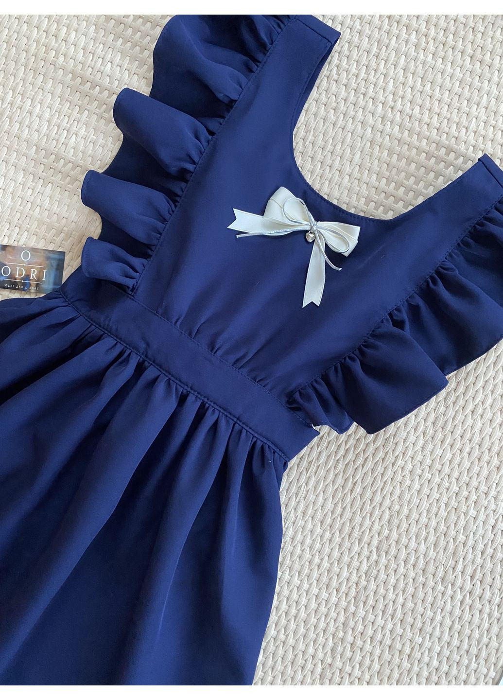 Дитячий шкільний сарафан для дівчинки (00138) Темно-синій Odri (352308051)