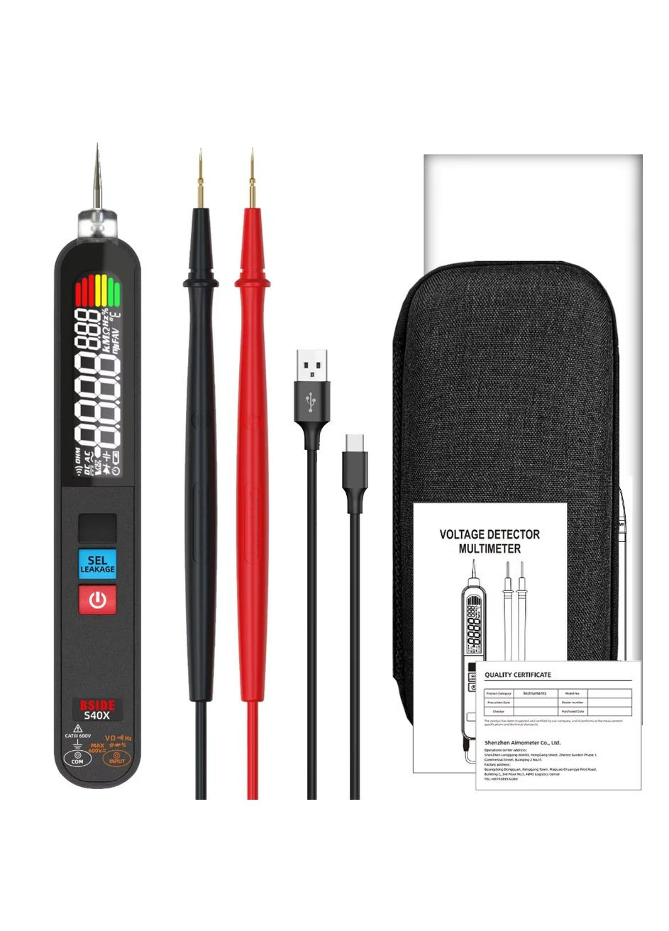 Цифровий мультиметр S40X з функцією виявлення витоку напруги Bside (307802659)