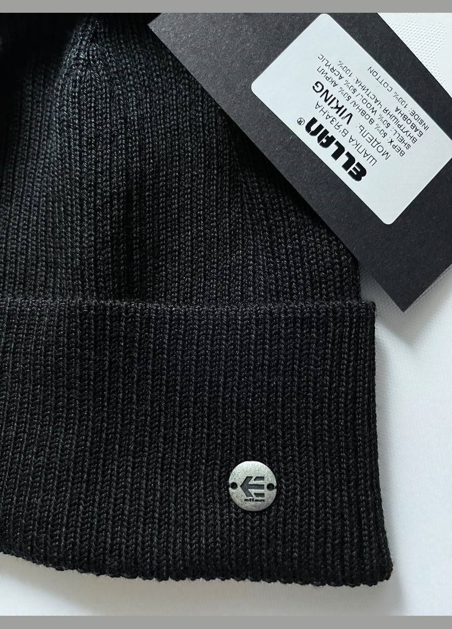 Мужская модная черная шапка легкая без подкладки Viking Ellan (315931052)