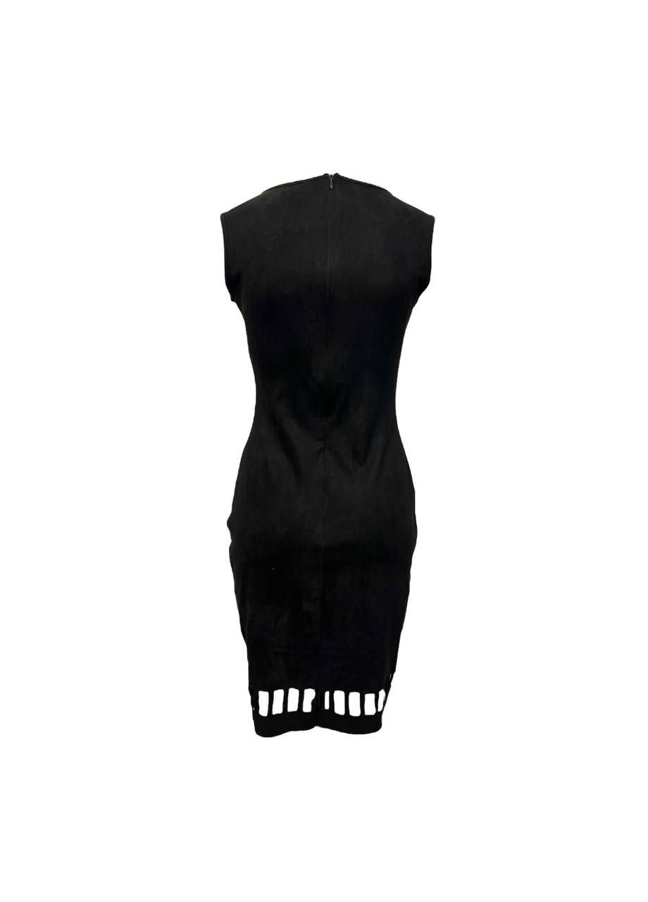 Чорна повсякденний сукня чорний JCL однотонна