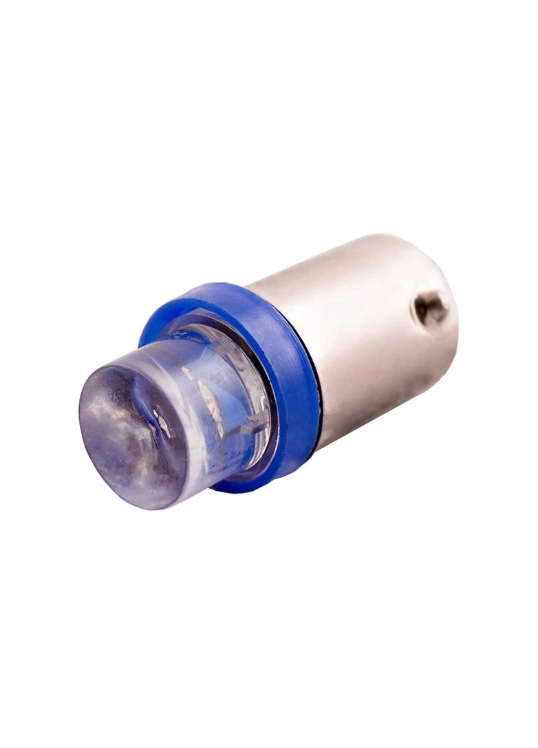 Светодиодная авто лампа BA9S-1pc-вогнутый LED синий 12V LEDUA (323473264)
