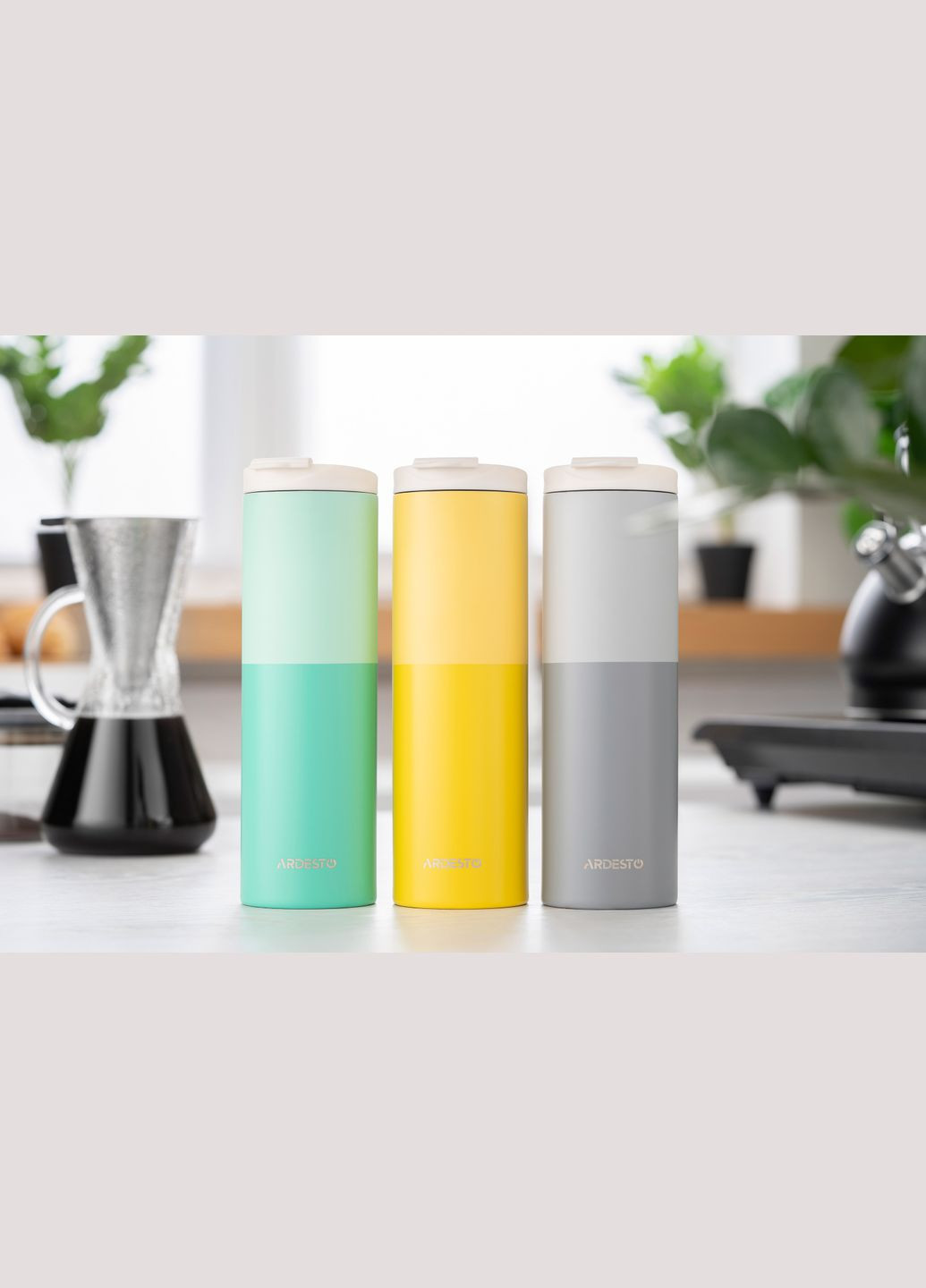 Термокружка Duo 450 мл, нержавеющая сталь, серый AR2645GD Ardesto (335081147)