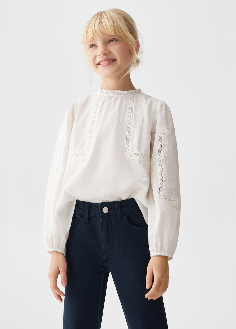 Брюки для дівчинки 9755 140 см Синій 72522 H&M (333844759)