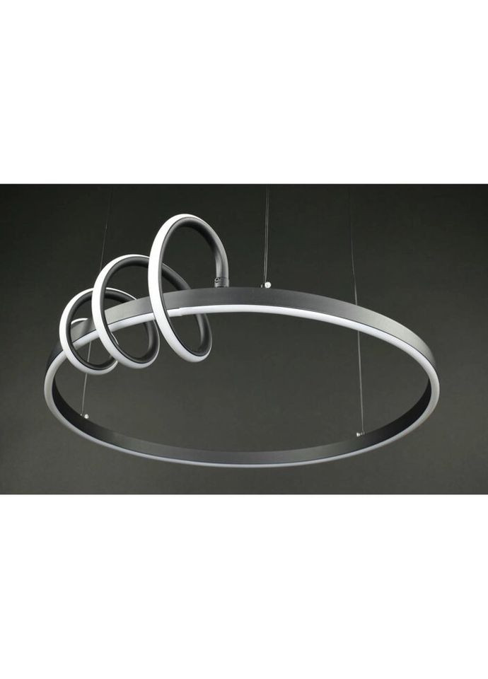 Люстра світлодіодна підвісна LED світильник для квартири на стелю ледве 27231 Чорний 20-170х60х60 см. Sunnysky (324395845)