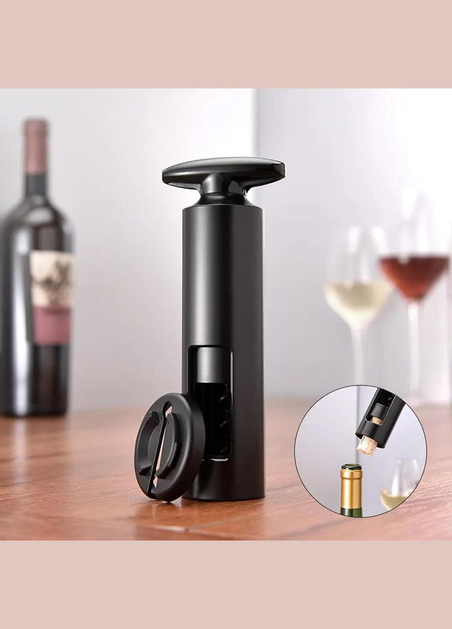 Набор для вина Basimc 4 в 1 механический штопор с аэратором, пробкой и ножом для фольги (R051399) No Brand (330779039)