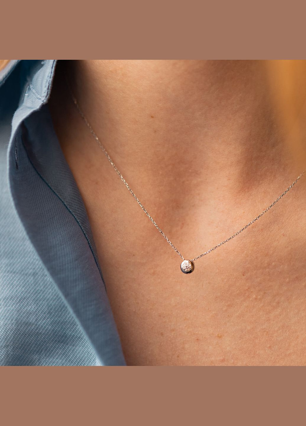 Золоте кольє з фіанітом кол01059 45 Oniks (264022593)