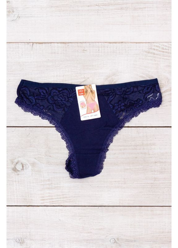 Женские трусы танго однотонные с кружевом (p-18116) Носи своє (363043212)