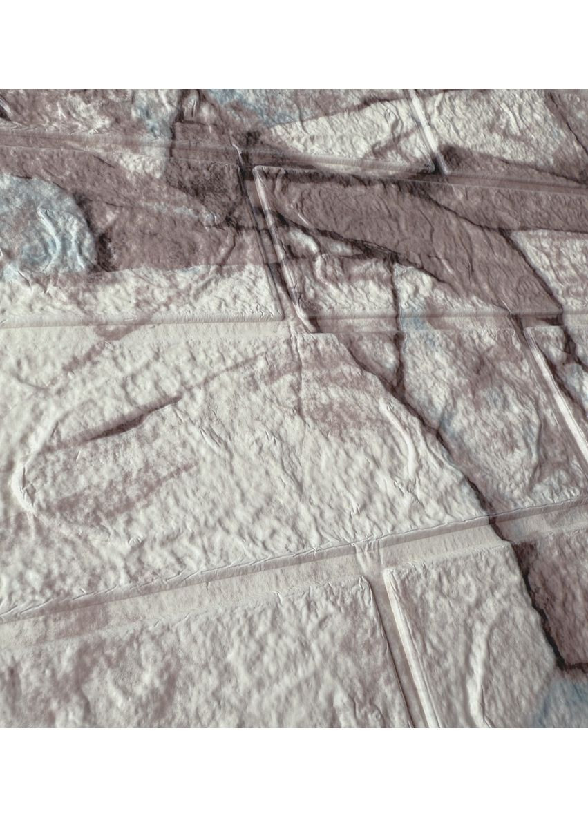 Самоклеющаяся декоративная 3D панель под кирпич королевский мрамор 700x770x3мм (351-3) 3D Loft (366288905)