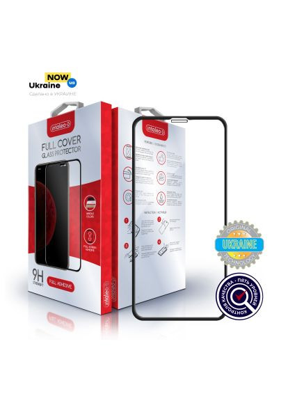 Стекло защитное (1283126496301) Intaleo Full Glue Apple iPhone 11 Black (366662727)