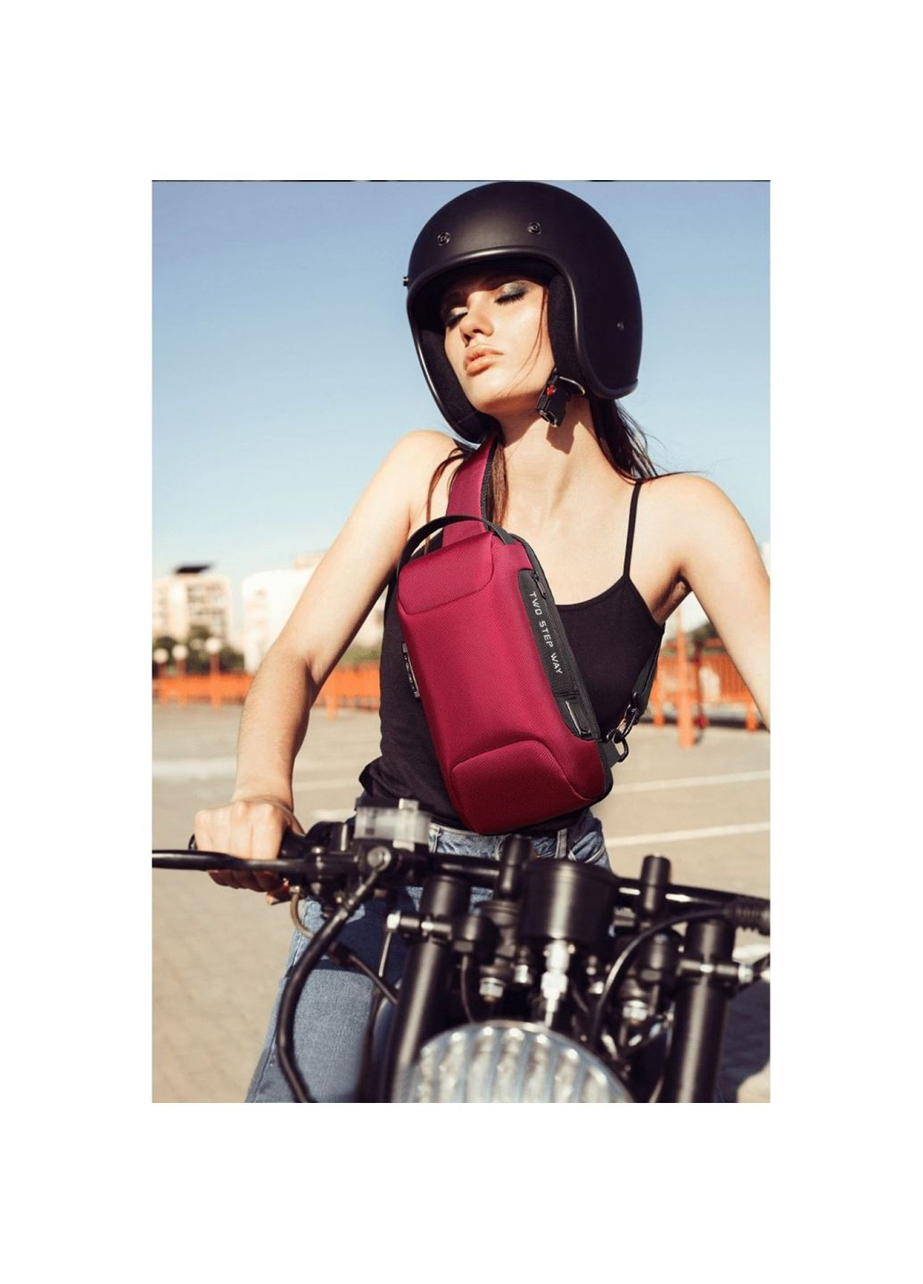 Рюкзак з однією лямкою Сумка слінг () 9.7'' з USB 3.0 Micro USB Bange BGS22085 Red (315922193)