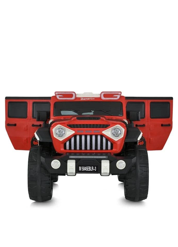 Детский электромобиль Джип до 50 кг экокожа 138x82x77 см черный No Brand M 5845EBLR (400472484)