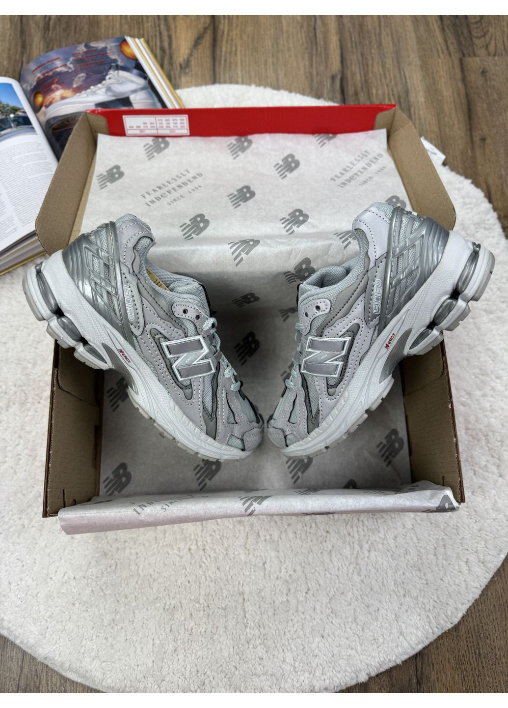 Серые демисезонные кроссовки мужские new balance 1906d grey reflective нью беланс 1906d No Brand