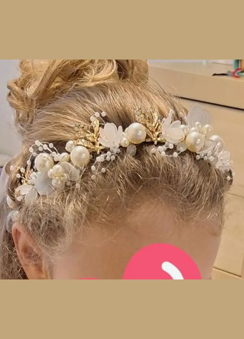 Ніжний вінок Феї обідок Ельфа Святковий віночок із квітами No Brand (348357129)