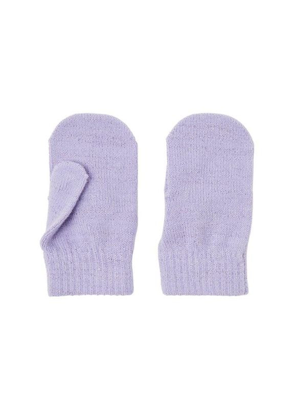 Детские вязаные демисезонные перчатки для девочек Лавандовые (25091738) Name it (363188283)