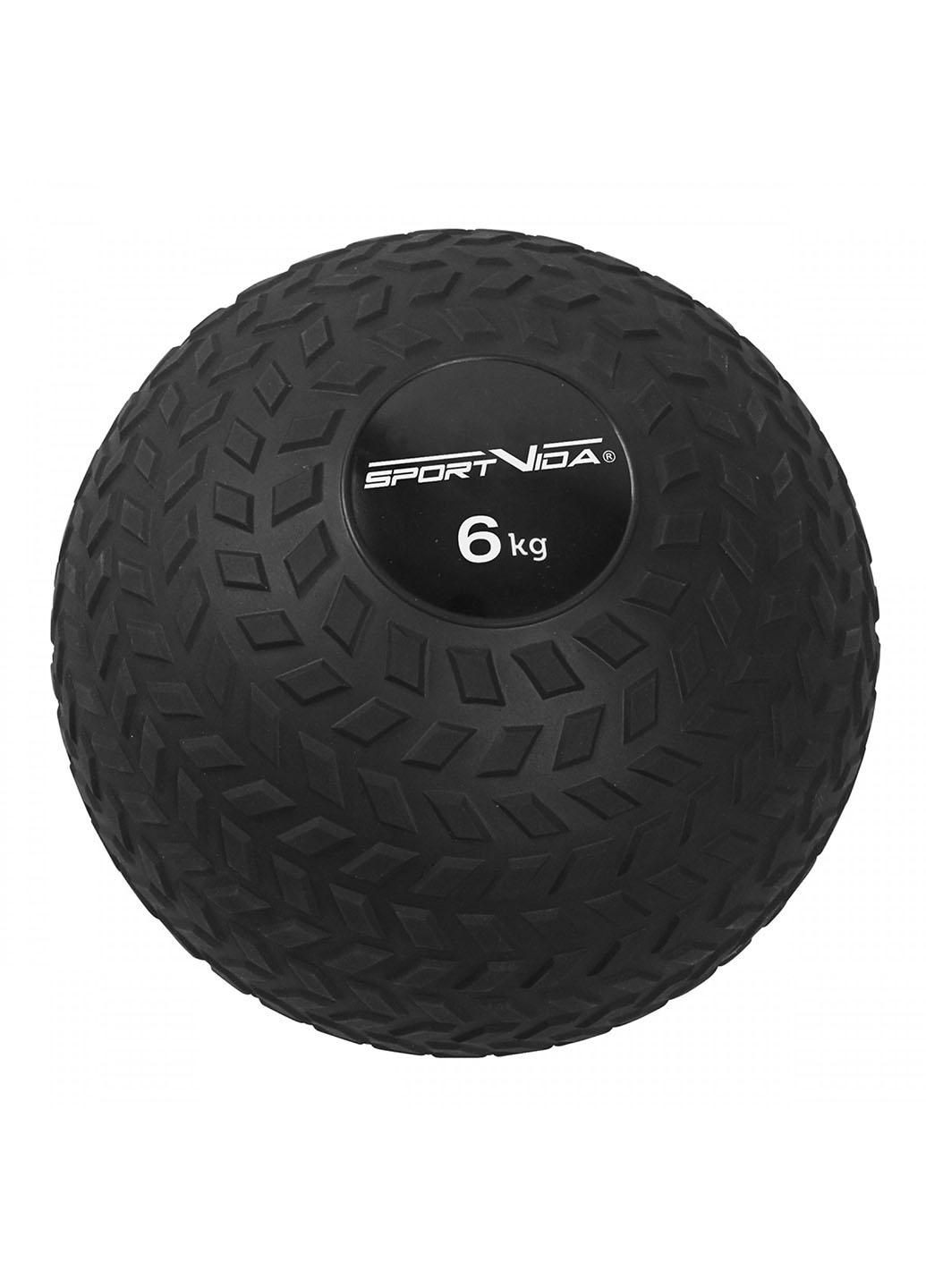 Слэмбол (медицинский мяч) для кроссфита Slam Ball 6 кг SV-HK0348 Black SportVida (279303124)