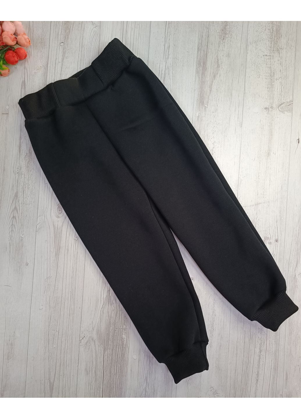 Черные повседневный зимние брюки No Brand