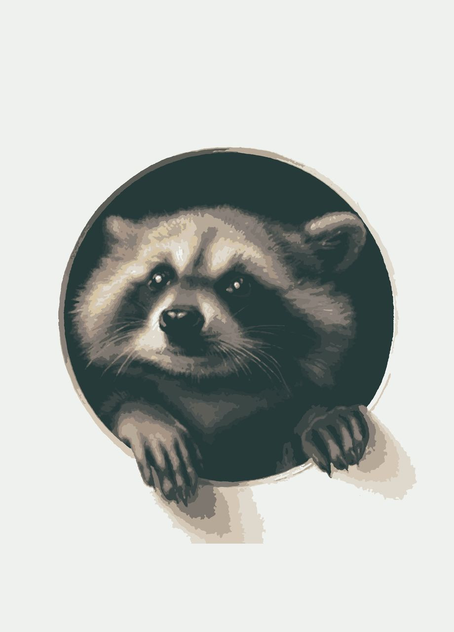 Картина за номерами Портрет у віконці. Нишпорка 40x40 см (RB-0590) Riviera Blanca (303136402)