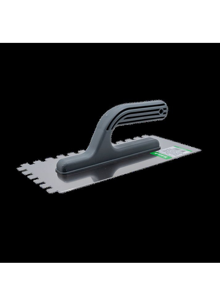 Гладилка нержавеющая с пластмассовой ручкой, зуб 10*10, 270мм Yoshimoto (365060444)