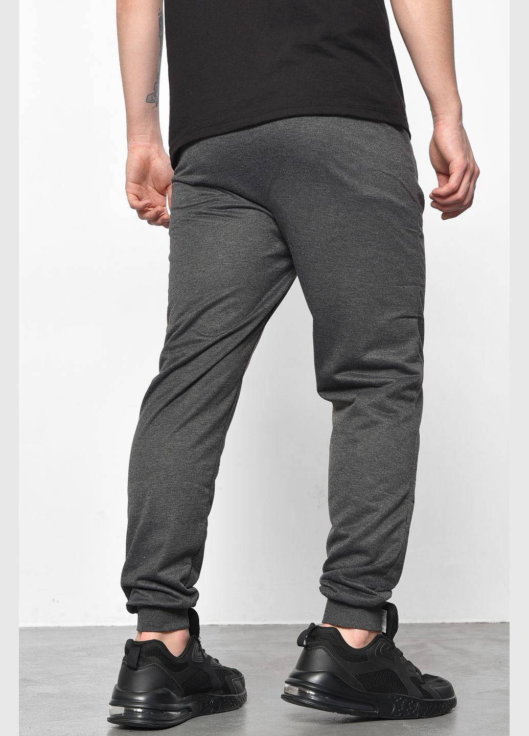 Спортивні штани чоловічі темно-сірого кольору Let's Shop (293055820)