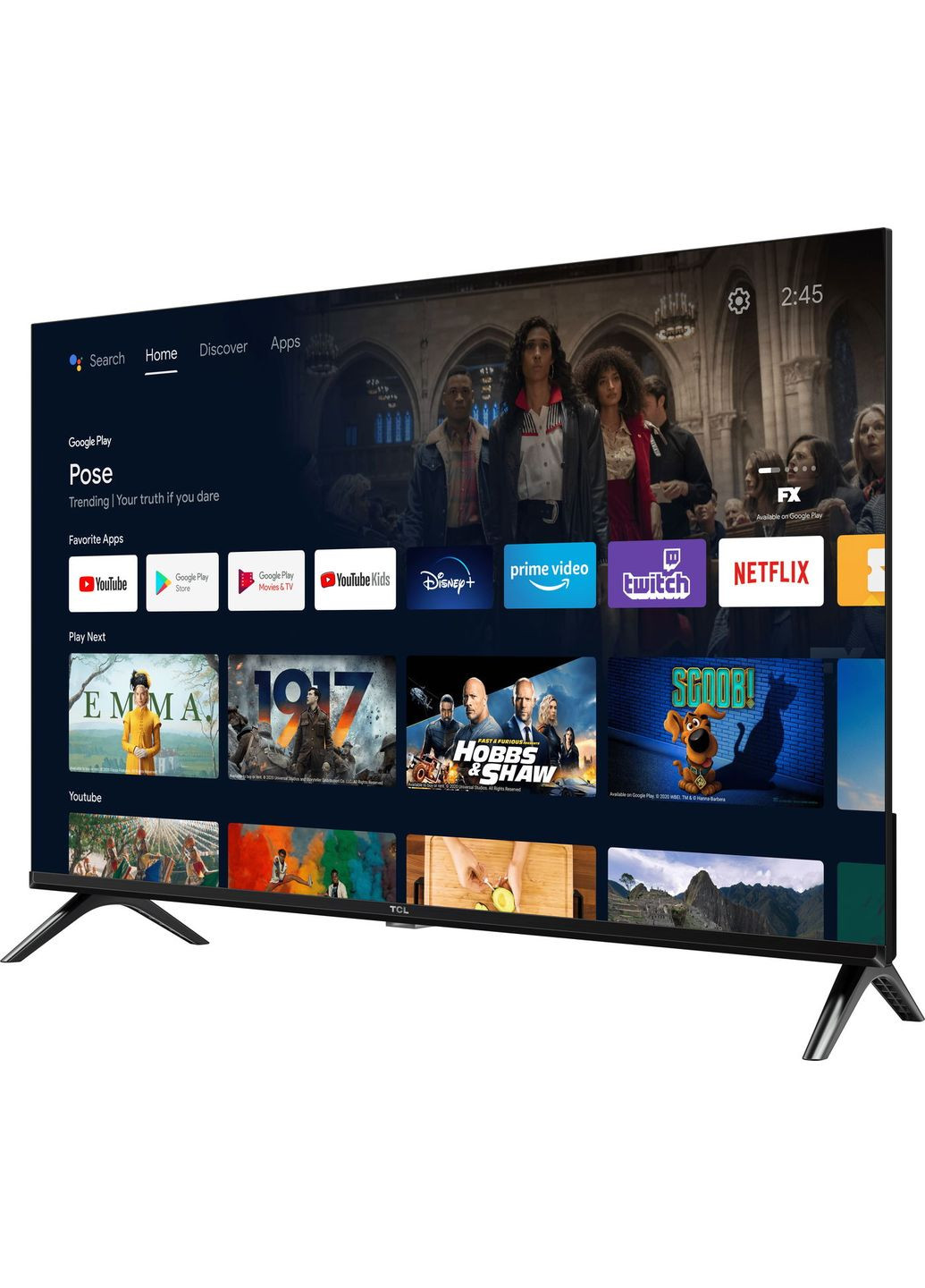 Телевізор 40" 40L5A LED FHD 60Hz Smart Android TV Black TCL (361965030)